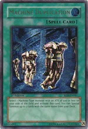 Machine Duplication (UTR) (RDS-EN041) - Rise of Destiny 1st Edition - Premium Yugioh Single from Konami - Just $8.51! Shop now at Game Crave Tournament Store