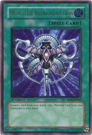 Monster Reincarnation (UTR) (RDS-EN045) - Rise of Destiny 1st Edition - Premium Yugioh Single from Konami - Just $76.38! Shop now at Game Crave Tournament Store