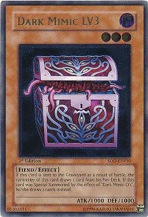 Dark Mimic LV3 (UTR) (SOD-EN010) - Soul of the Duelist 1st Edition - Premium Yugioh Single from Konami - Just $28! Shop now at Game Crave Tournament Store