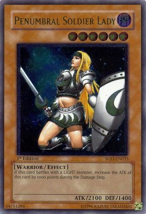 Penumbral Soldier Lady (UTR) (SOD-EN033) - Soul of the Duelist Unlimited - Premium Yugioh Single from Konami - Just $6! Shop now at Game Crave Tournament Store