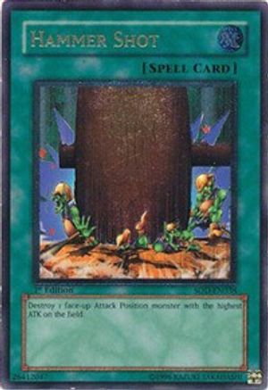 Hammer Shot (UTR) (SOD-EN038) - Soul of the Duelist 1st Edition - Premium Yugioh Single from Konami - Just $27.73! Shop now at Game Crave Tournament Store