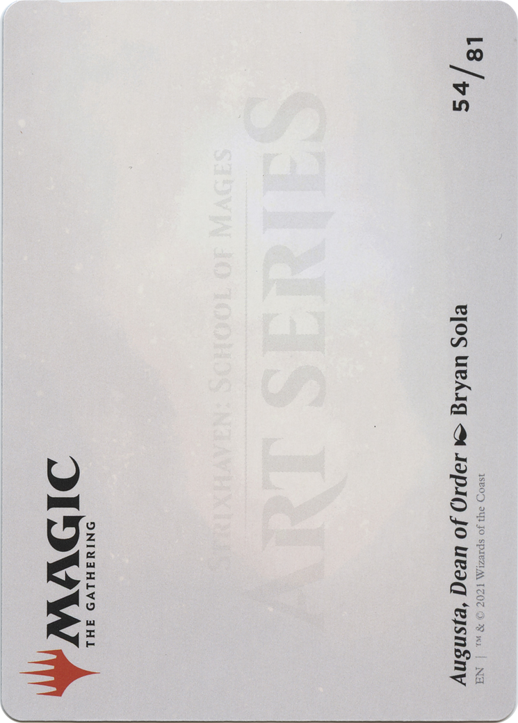 Augusta, Dean of Order // Augusta, Dean of Order (ASTX-054) - Strixhaven Art Series (Borderless) Foil - Premium MTG Single from Wizards of the Coast - Just $0! Shop now at Game Crave Tournament Store