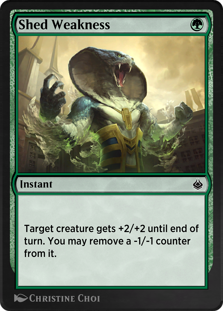 Shed Weakness (AKR-216) - Amonkhet Remastered - Premium MTG Single from Wizards of the Coast - Just $0! Shop now at Game Crave Tournament Store