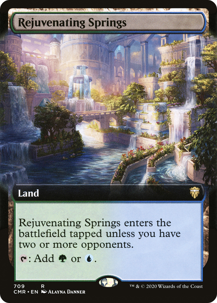 Rejuvenating Springs (CMR-709) - Commander Legends: (Extended Art) - Premium MTG Single from Wizards of the Coast - Just $2.24! Shop now at Game Crave Tournament Store