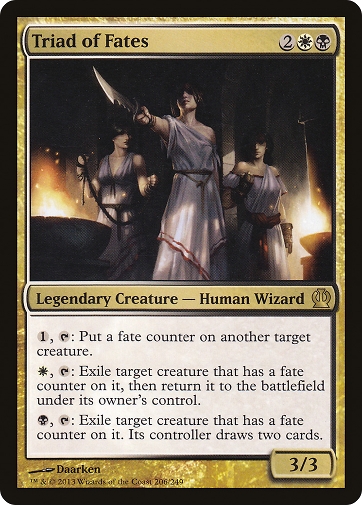 Triad of Fates (THS-206) - Theros Foil - Premium MTG Single from Wizards of the Coast - Just $0.14! Shop now at Game Crave Tournament Store