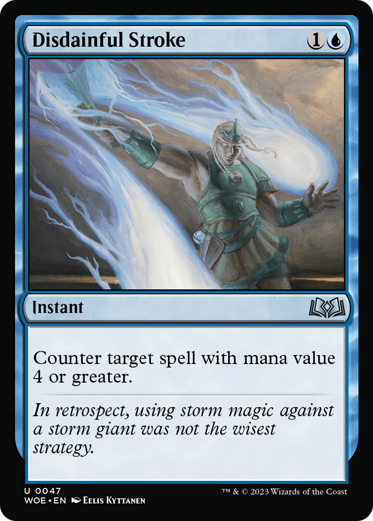 Disdainful Stroke (WOE-047) - Wilds of Eldraine - Premium MTG Single from Wizards of the Coast - Just $0.08! Shop now at Game Crave Tournament Store
