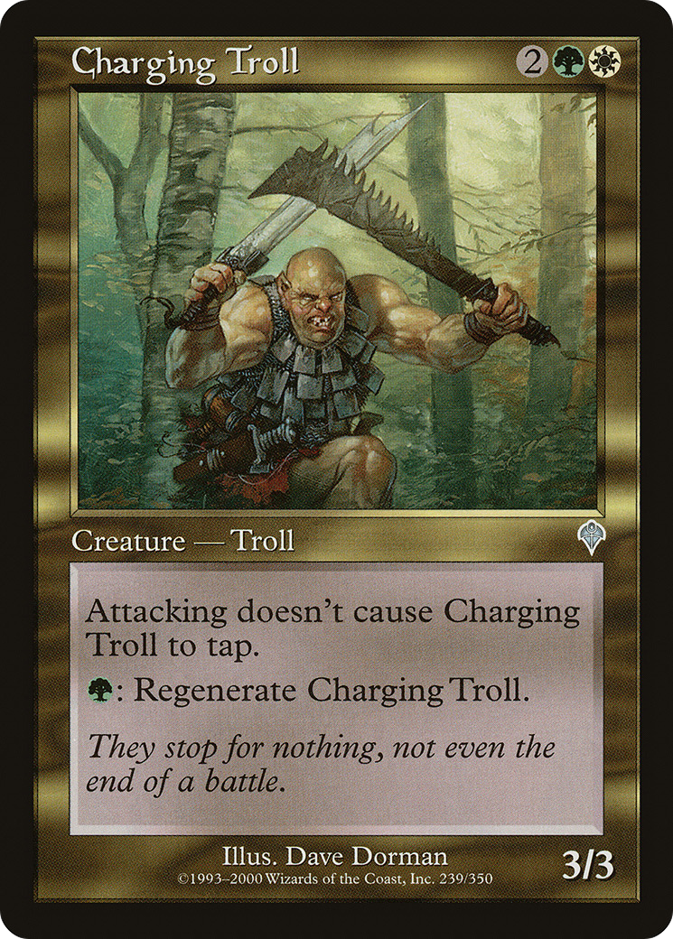 Charging Troll (INV-239) - Invasion Foil - Premium MTG Single from Wizards of the Coast - Just $0.36! Shop now at Game Crave Tournament Store