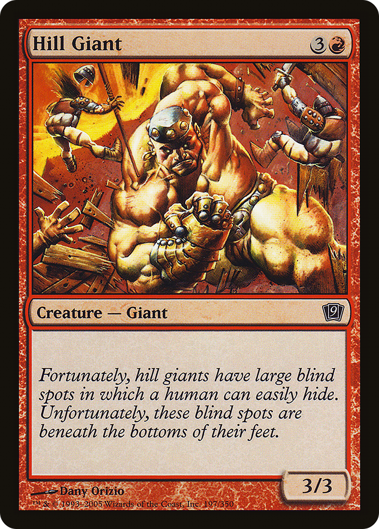 Hill Giant (9ED-197★) - Ninth Edition Foil - Premium MTG Single from Wizards of the Coast - Just $0.25! Shop now at Game Crave Tournament Store