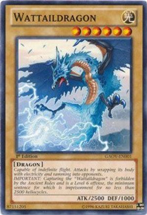 Wattaildragon (GAOV-EN001) - Galactic Overlord Unlimited - Premium Yugioh Single from Konami - Just $0.25! Shop now at Game Crave Tournament Store
