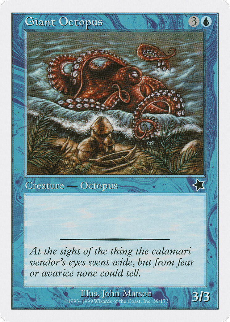 Giant Octopus (S99-039) - Starter 1999 - Premium MTG Single from Wizards of the Coast - Just $0.08! Shop now at Game Crave Tournament Store
