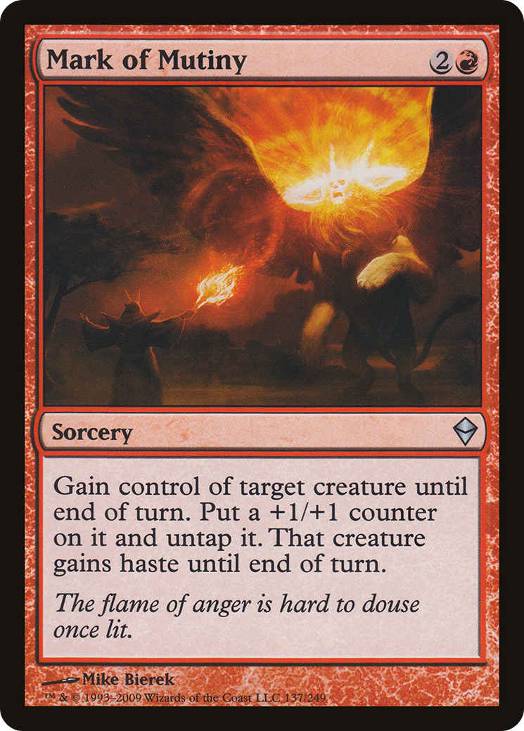 Mark of Mutiny (ZEN-137) - Zendikar - Premium MTG Single from Wizards of the Coast - Just $0.08! Shop now at Game Crave Tournament Store