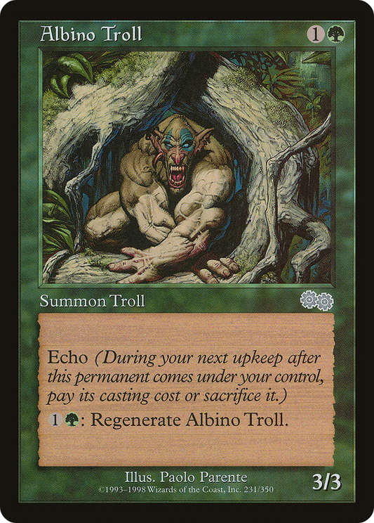 Albino Troll (USG-231) - Urza's Saga - Premium MTG Single from Wizards of the Coast - Just $0.08! Shop now at Game Crave Tournament Store