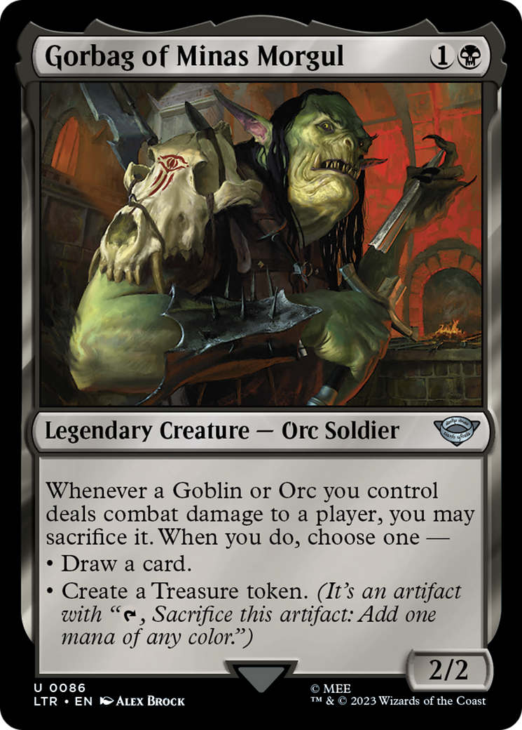 Gorbag of Minas Morgul (LTR-086) - The Lord of the Rings: Tales of Middle-earth - Premium MTG Single from Wizards of the Coast - Just $0.08! Shop now at Game Crave Tournament Store