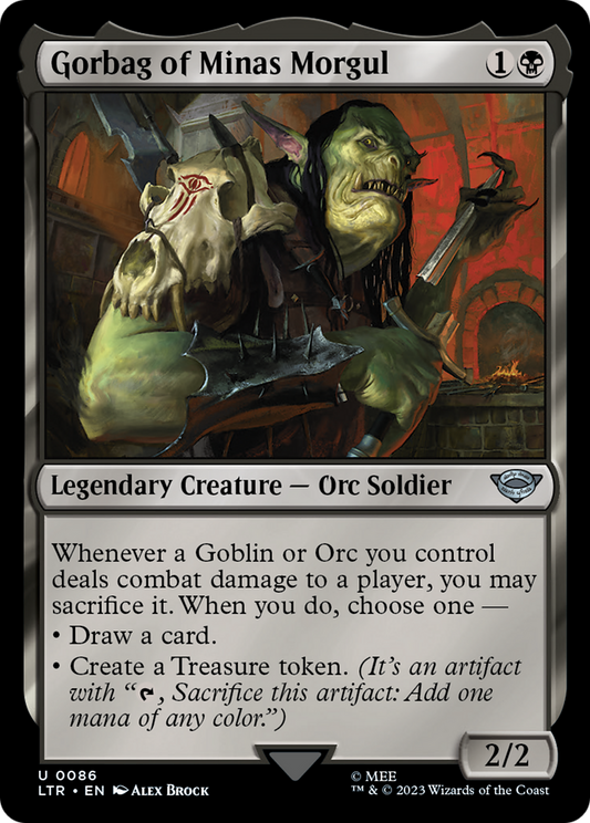 Gorbag of Minas Morgul (LTR-086) - The Lord of the Rings: Tales of Middle-earth - Premium MTG Single from Wizards of the Coast - Just $0.08! Shop now at Game Crave Tournament Store