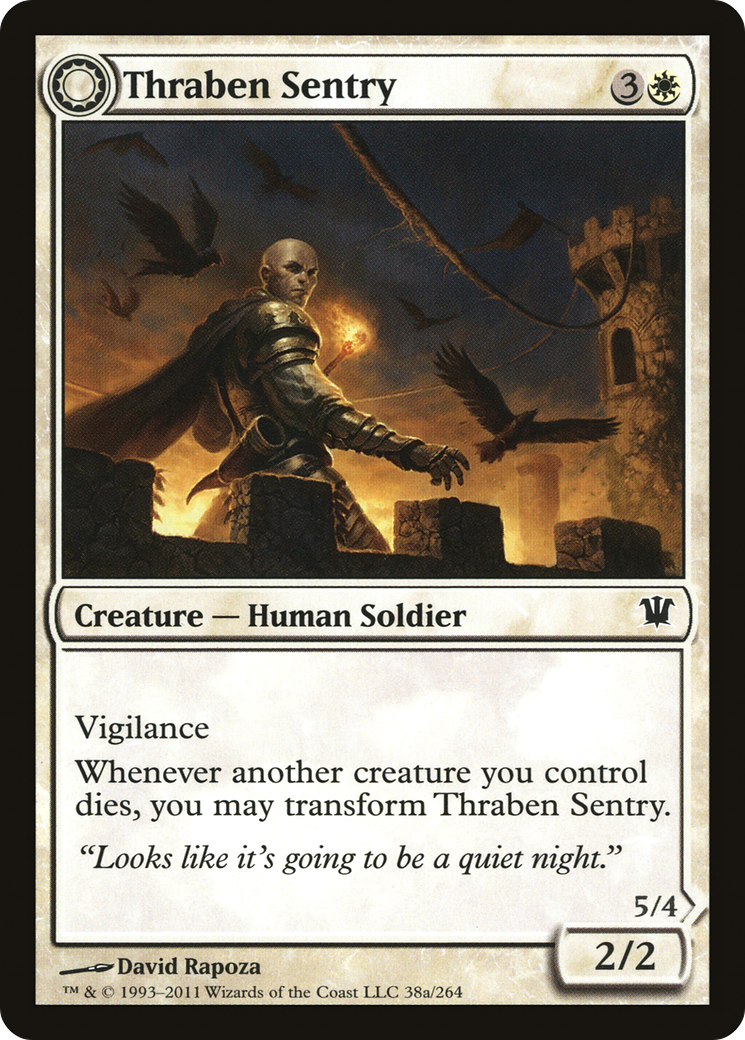 Thraben Sentry // Thraben Militia (ISD-038) - Innistrad: (Double Faced Transform) - Premium MTG Single from Wizards of the Coast - Just $0.08! Shop now at Game Crave Tournament Store