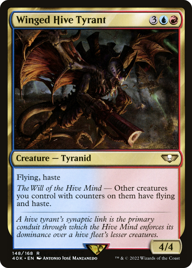 Winged Hive Tyrant (40K-148) - Warhammer 40,000 Commander - Premium MTG Single from Wizards of the Coast - Just $0.31! Shop now at Game Crave Tournament Store