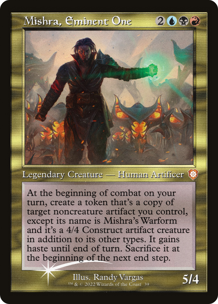 Mishra, Eminent One (BRC-039) - The Brothers' War Commander Etched Foil - Premium MTG Single from Wizards of the Coast - Just $0.25! Shop now at Game Crave Tournament Store