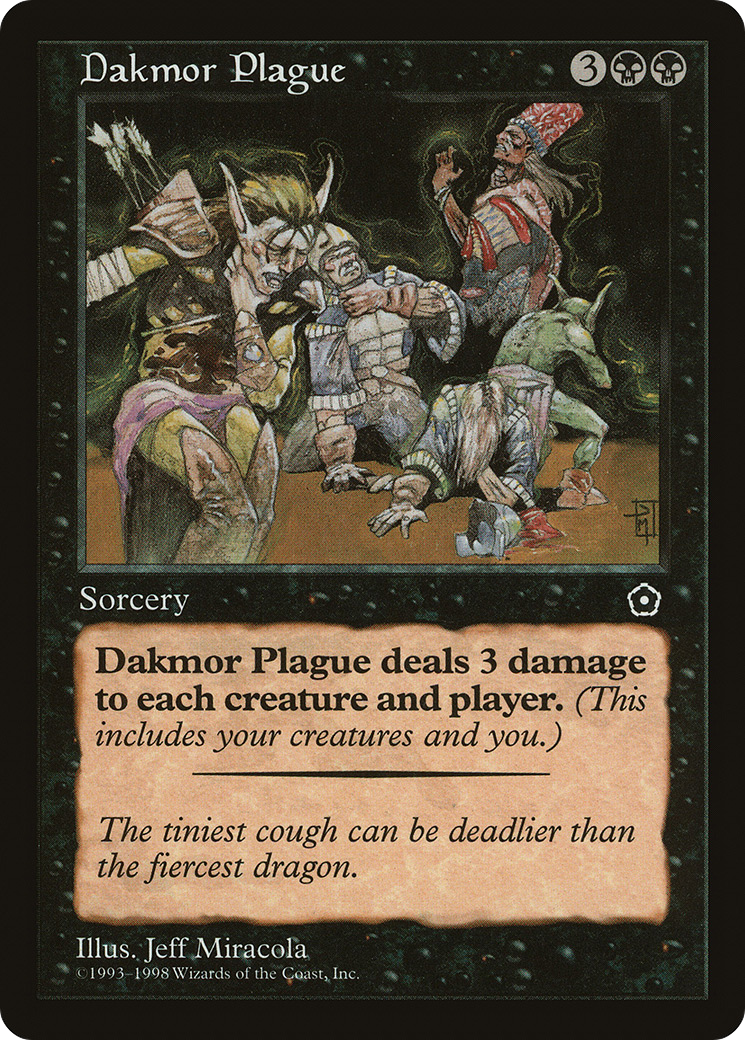 Dakmor Plague (P02-069) - Portal Second Age - Premium MTG Single from Wizards of the Coast - Just $0.08! Shop now at Game Crave Tournament Store