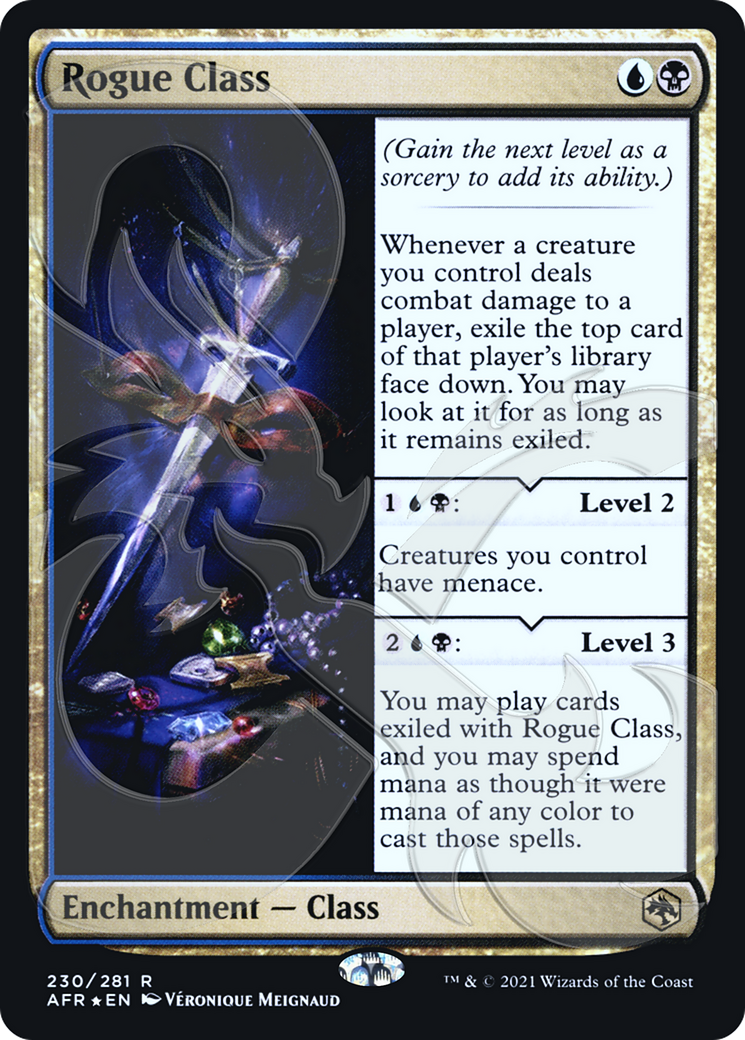 Rogue Class (PAFR-230A) - Adventures in the Forgotten Realms Promos Foil - Premium MTG Single from Wizards of the Coast - Just $6.74! Shop now at Game Crave Tournament Store