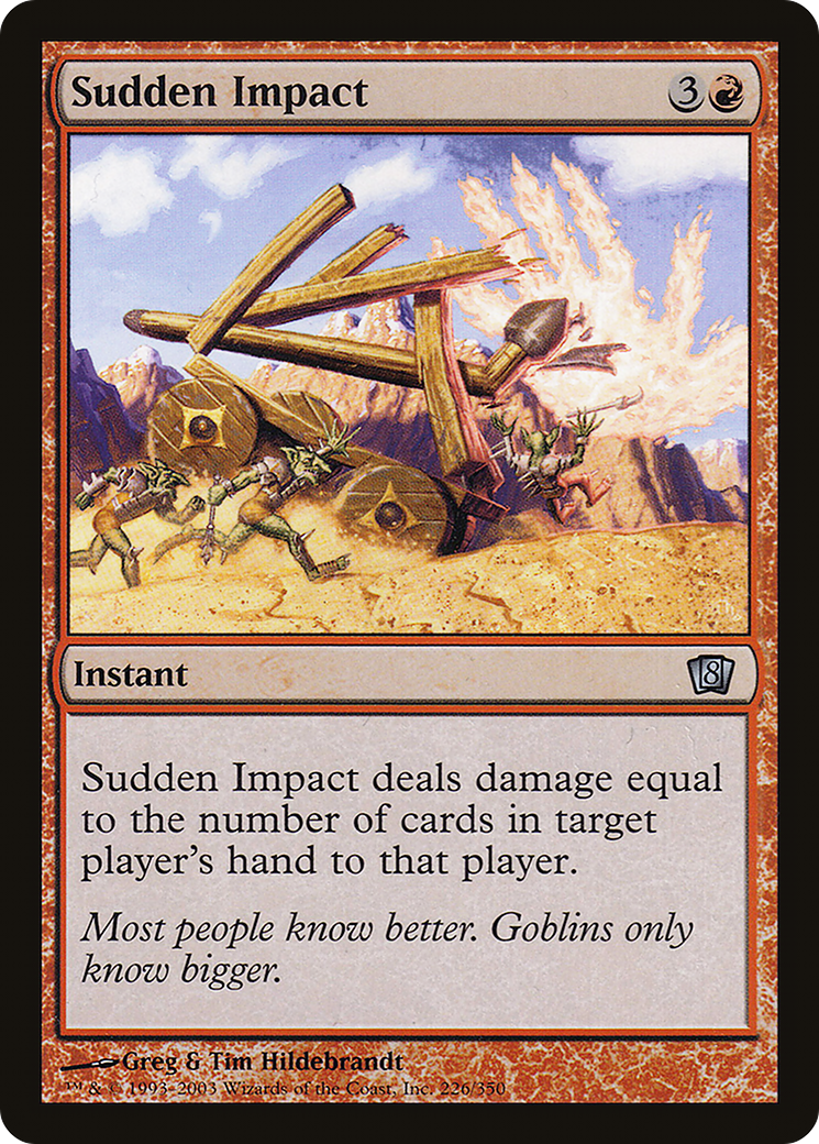 Sudden Impact (8ED-226★) - Eighth Edition Foil - Premium MTG Single from Wizards of the Coast - Just $0.57! Shop now at Game Crave Tournament Store