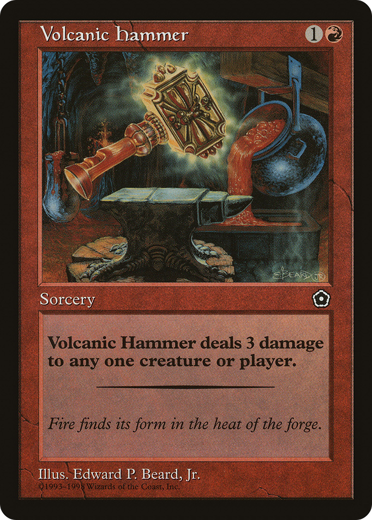 Volcanic Hammer (P02-119) - Portal Second Age - Premium MTG Single from Wizards of the Coast - Just $0.08! Shop now at Game Crave Tournament Store