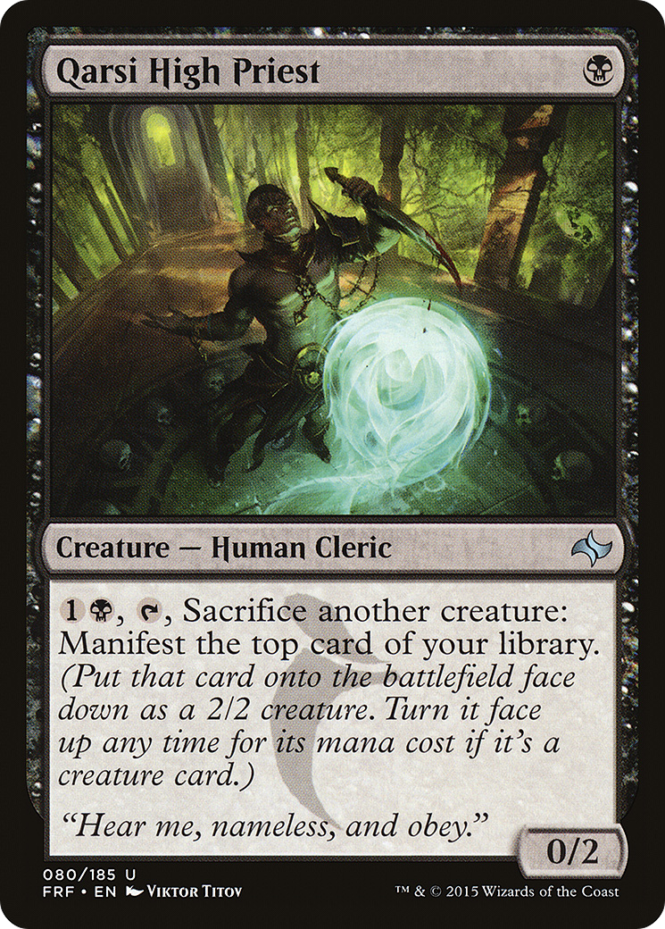 Qarsi High Priest (FRF-080) - Fate Reforged Foil - Premium MTG Single from Wizards of the Coast - Just $0.12! Shop now at Game Crave Tournament Store
