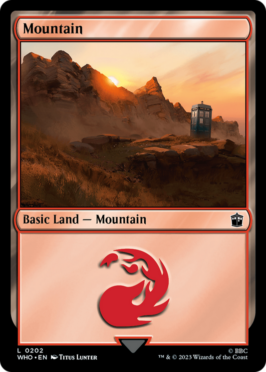 Mountain (WHO-202) - Doctor Who - Premium MTG Single from Wizards of the Coast - Just $0.08! Shop now at Game Crave Tournament Store