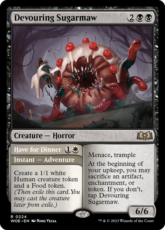 Devouring Sugarmaw // Have for Dinner (WOE-224) - Wilds of Eldraine Foil - Premium MTG Single from Wizards of the Coast - Just $0.08! Shop now at Game Crave Tournament Store