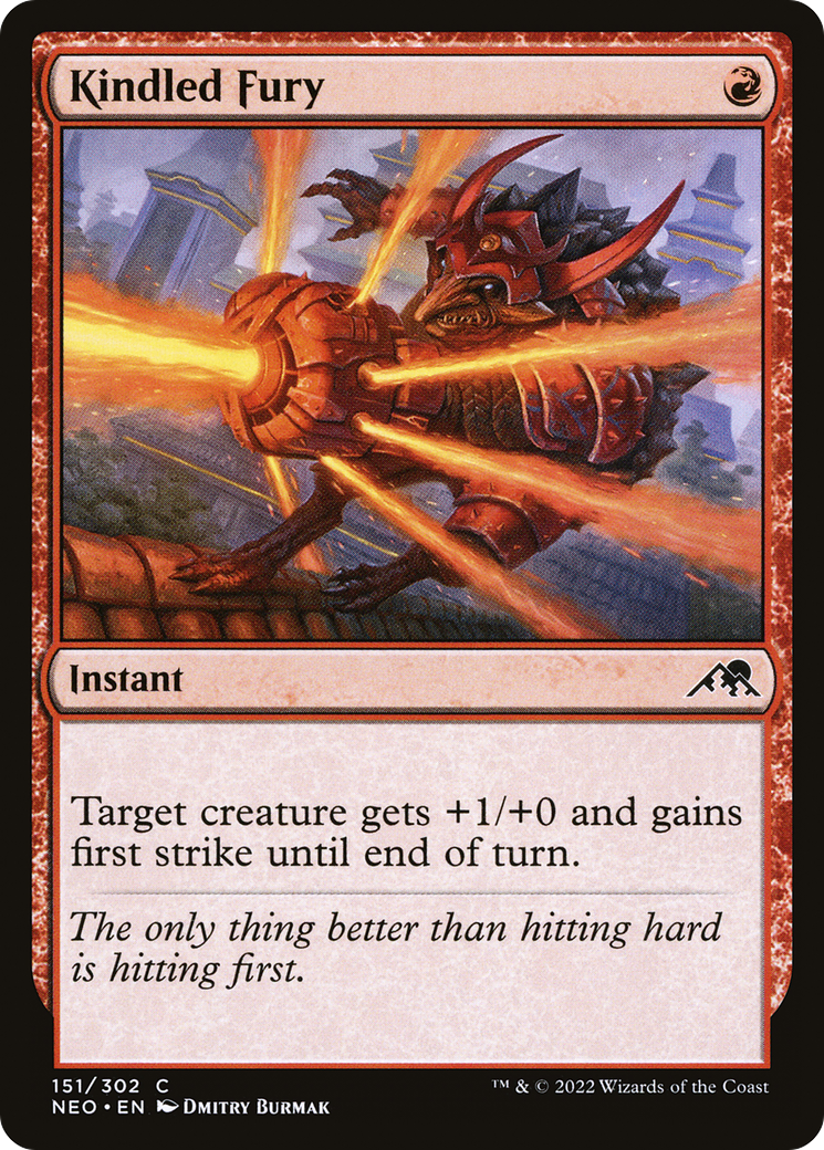 Kindled Fury (NEO-151) - Kamigawa: Neon Dynasty - Premium MTG Single from Wizards of the Coast - Just $0.25! Shop now at Game Crave Tournament Store