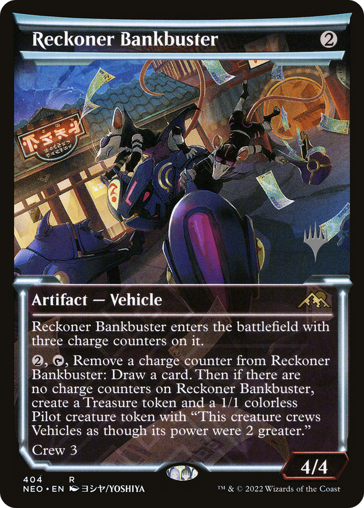 Reckoner Bankbuster (PNEO-404P) - Kamigawa: Neon Dynasty Promos: (Showcase) - Premium MTG Single from Wizards of the Coast - Just $0.56! Shop now at Game Crave Tournament Store