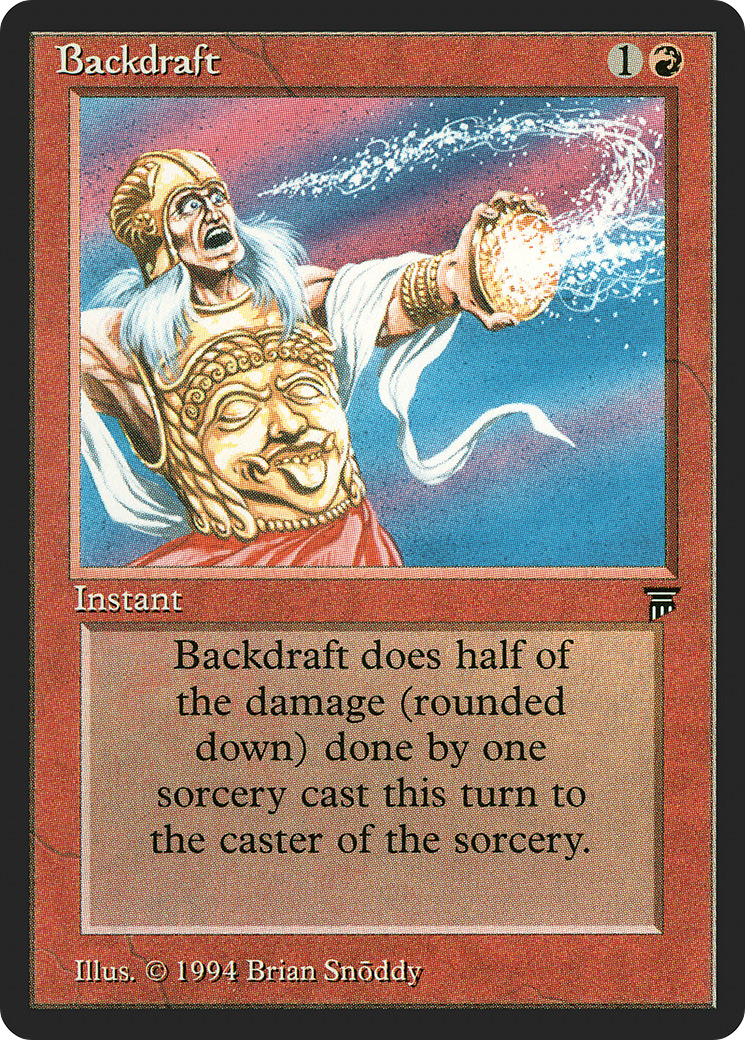 Backdraft (LEG-132) - Legends - Premium MTG Single from Wizards of the Coast - Just $0.62! Shop now at Game Crave Tournament Store