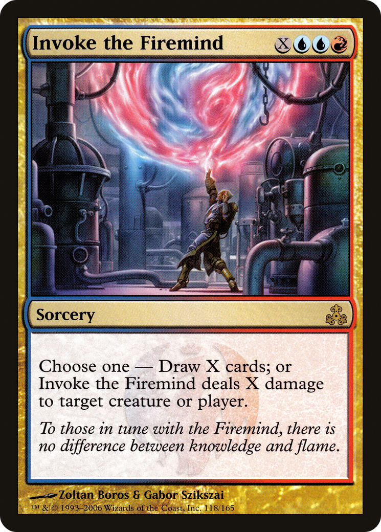Invoke the Firemind (GPT-118) - Guildpact - Premium MTG Single from Wizards of the Coast - Just $0.08! Shop now at Game Crave Tournament Store