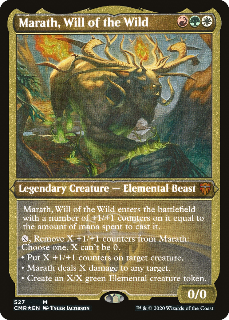 Marath, Will of the Wild (CMR-527) - Commander Legends Etched Foil - Premium MTG Single from Wizards of the Coast - Just $0.23! Shop now at Game Crave Tournament Store