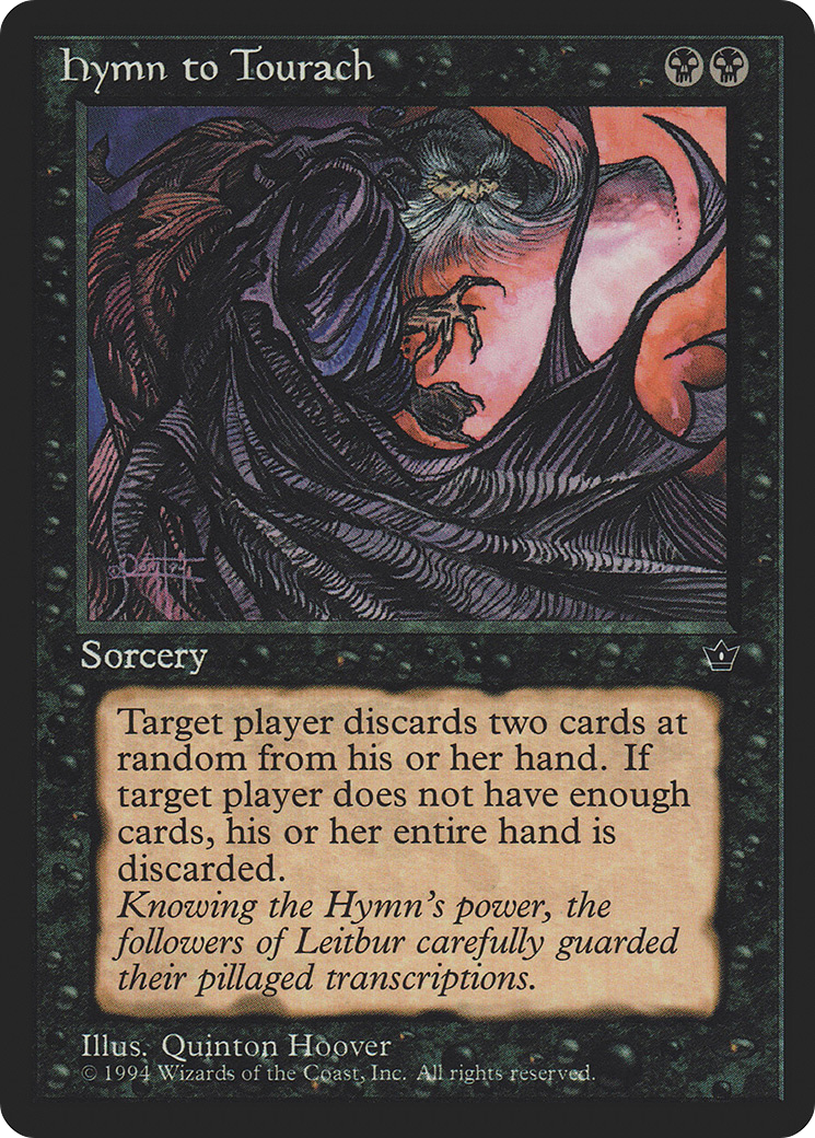 Hymn to Tourach (FEM-38C) - Fallen Empires - Premium MTG Single from Wizards of the Coast - Just $0.14! Shop now at Game Crave Tournament Store