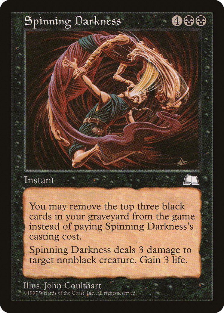 Spinning Darkness (WTH-081) - Weatherlight - Premium MTG Single from Wizards of the Coast - Just $0.13! Shop now at Game Crave Tournament Store