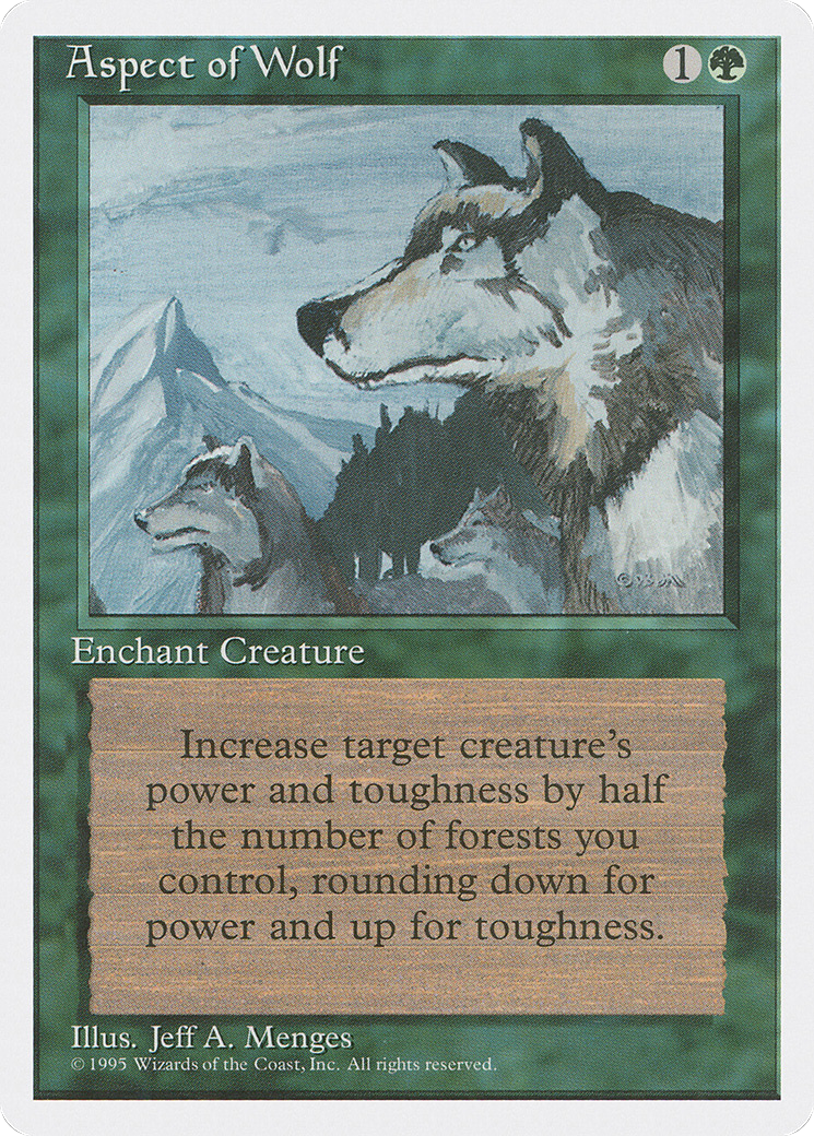 Aspect of Wolf (4ED-233) - Fourth Edition - Premium MTG Single from Wizards of the Coast - Just $0.12! Shop now at Game Crave Tournament Store