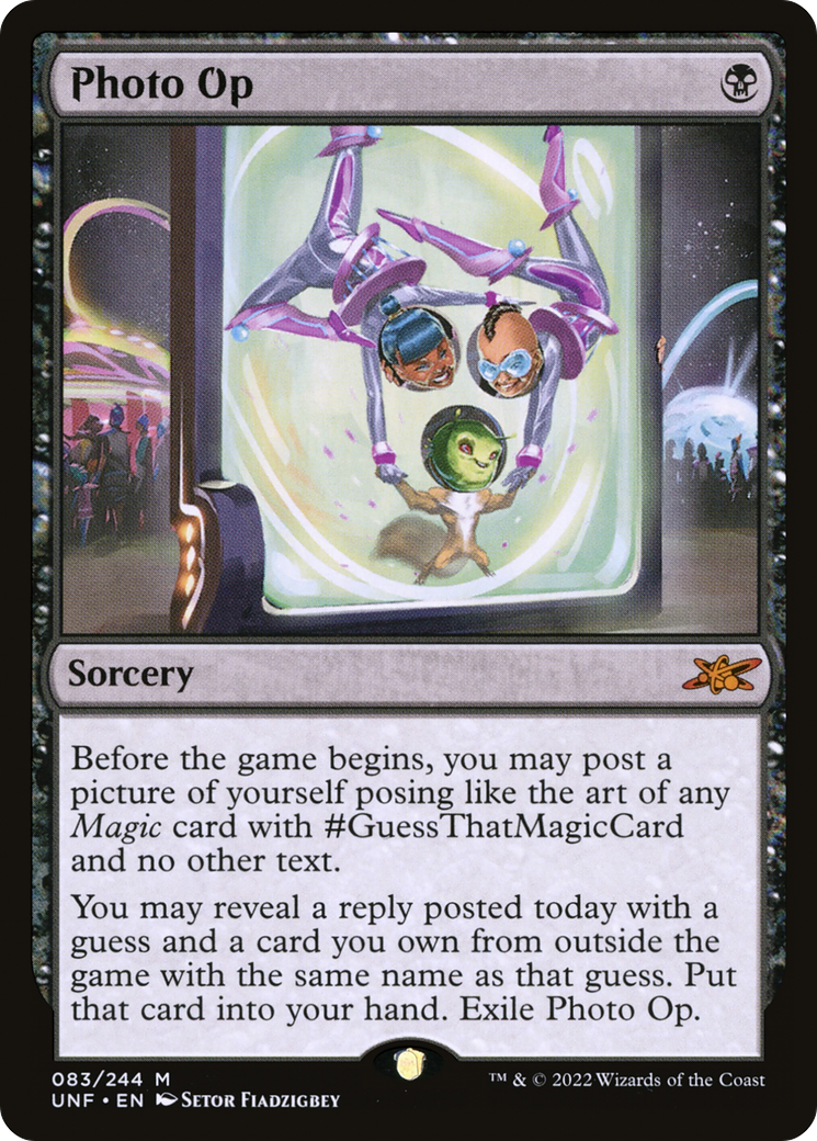 Photo Op (UNF-083) - Unfinity - Premium MTG Single from Wizards of the Coast - Just $0.25! Shop now at Game Crave Tournament Store