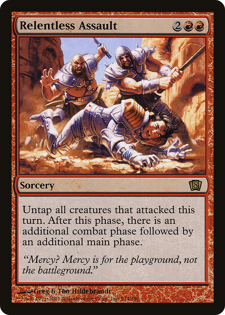 Relentless Assault (8ED-214★) - Eighth Edition Foil - Premium MTG Single from Wizards of the Coast - Just $3.72! Shop now at Game Crave Tournament Store