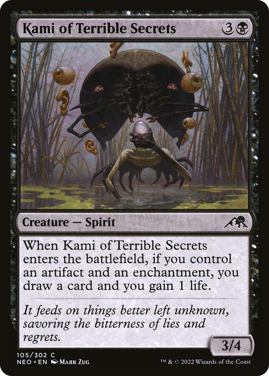 Kami of Terrible Secrets (NEO-105) - Kamigawa: Neon Dynasty - Premium MTG Single from Wizards of the Coast - Just $0.25! Shop now at Game Crave Tournament Store