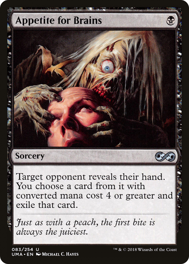 Appetite for Brains (UMA-083) - Ultimate Masters Foil - Premium MTG Single from Wizards of the Coast - Just $0.13! Shop now at Game Crave Tournament Store