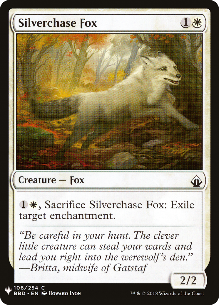 Silverchase Fox (MB1-231) - Mystery Booster - Premium MTG Single from Wizards of the Coast - Just $0.08! Shop now at Game Crave Tournament Store