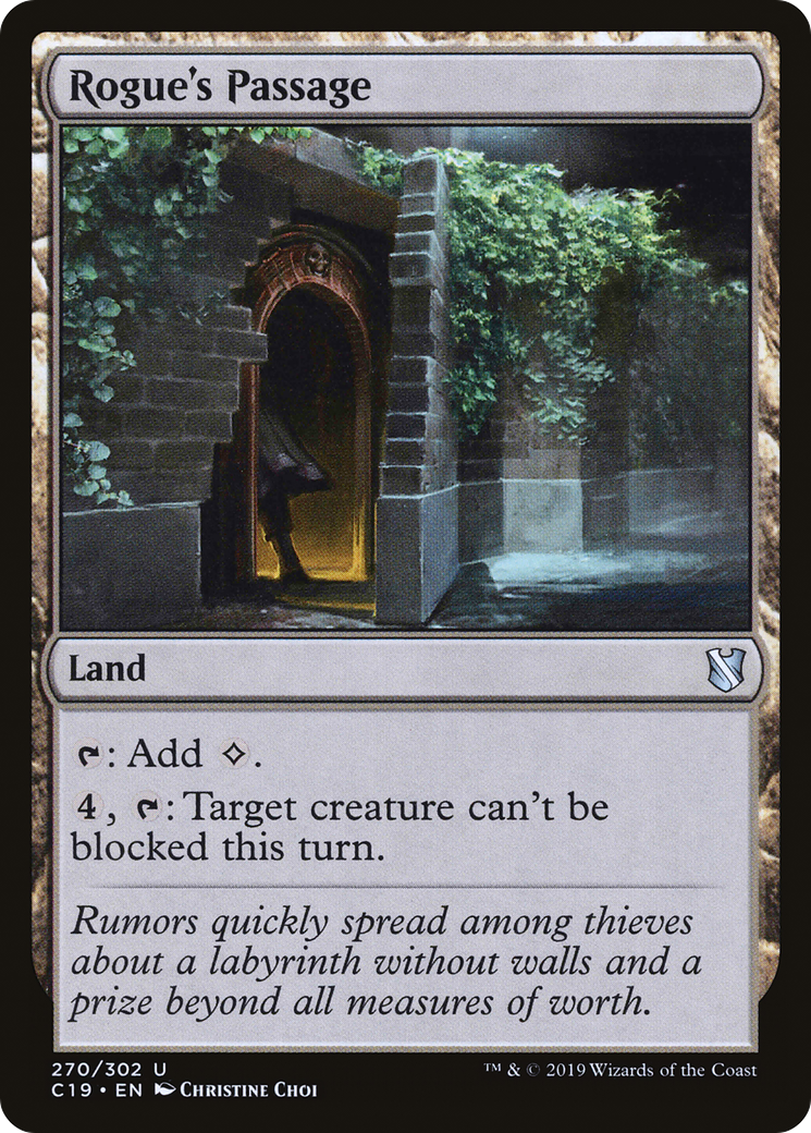 Rogue's Passage (C19-270) - Commander 2019 - Premium MTG Single from Wizards of the Coast - Just $0.08! Shop now at Game Crave Tournament Store