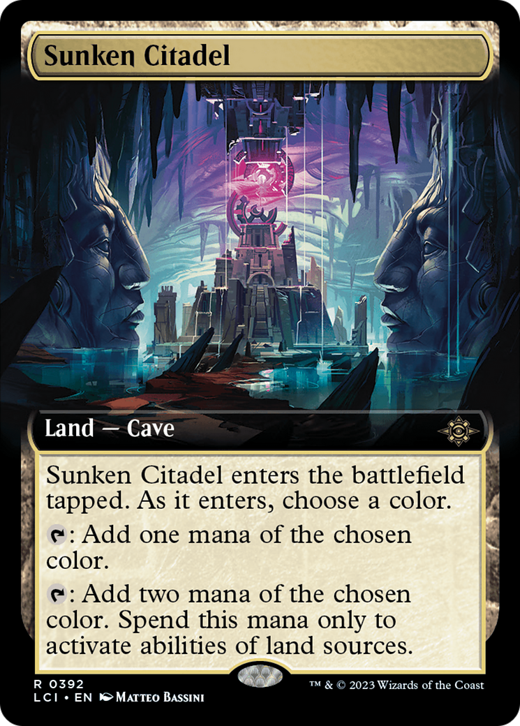 Sunken Citadel (LCI-392) - The Lost Caverns of Ixalan: (Extended Art) Foil - Premium MTG Single from Wizards of the Coast - Just $0.58! Shop now at Game Crave Tournament Store