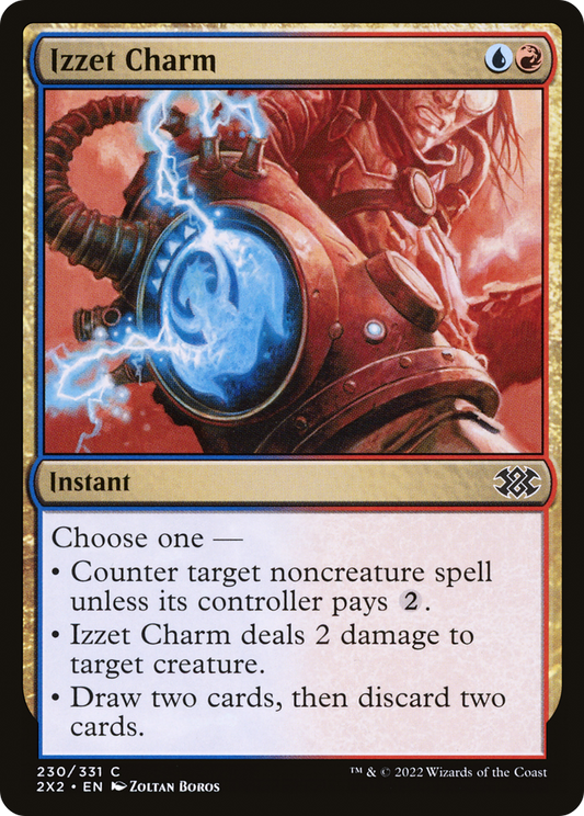 Izzet Charm (2X2-230) - Double Masters 2022 Foil - Premium MTG Single from Wizards of the Coast - Just $0.25! Shop now at Game Crave Tournament Store