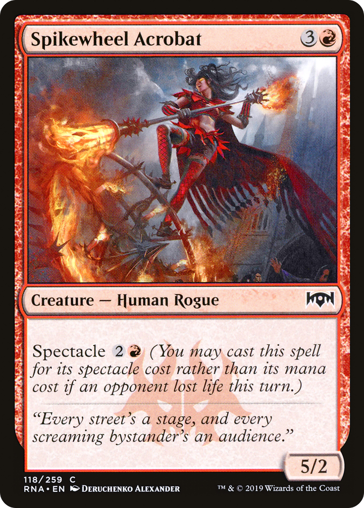 Spikewheel Acrobat (RNA-118) - Ravnica Allegiance - Premium MTG Single from Wizards of the Coast - Just $0.08! Shop now at Game Crave Tournament Store