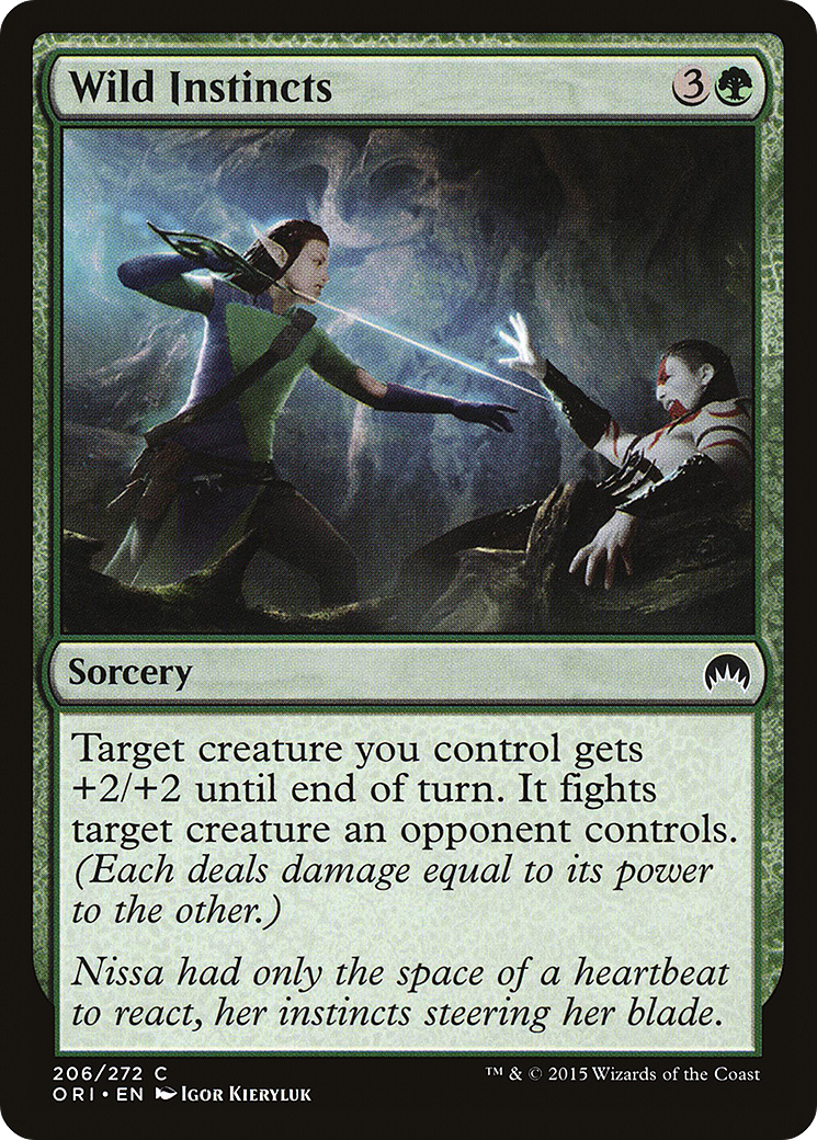 Wild Instincts (ORI-206) - Magic Origins - Premium MTG Single from Wizards of the Coast - Just $0.08! Shop now at Game Crave Tournament Store