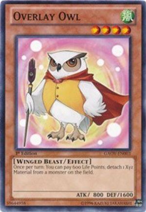 Overlay Owl (GAOV-EN003) - Galactic Overlord Unlimited - Premium Yugioh Single from Konami - Just $0.25! Shop now at Game Crave Tournament Store