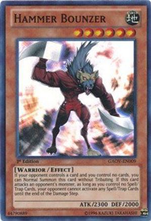 Hammer Bounzer (GAOV-EN009) - Galactic Overlord Unlimited - Premium Yugioh Single from Konami - Just $0.25! Shop now at Game Crave Tournament Store