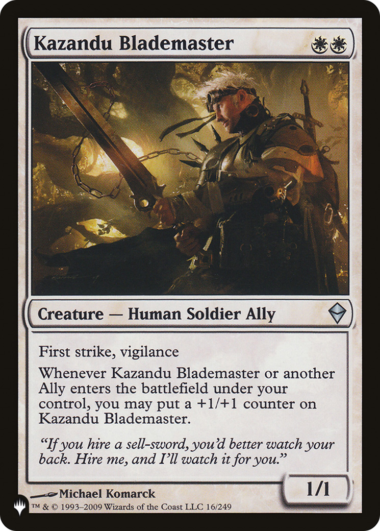 Kazandu Blademaster (PLIST-022) - The List - Premium MTG Single from Wizards of the Coast - Just $0.13! Shop now at Game Crave Tournament Store