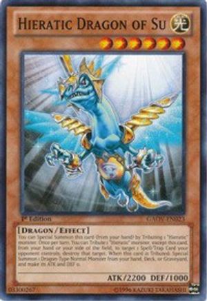 Hieratic Dragon of Su (GAOV-EN023) - Galactic Overlord Unlimited - Premium Yugioh Single from Konami - Just $0.08! Shop now at Game Crave Tournament Store